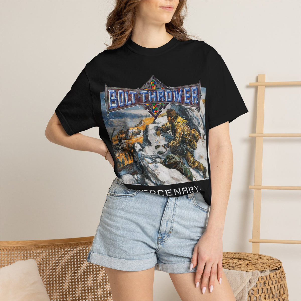 Bolt Thrower Mercenary  Album Double Sided T-shirt | Death Metal Band Tee