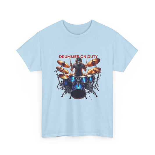 Drummer on Duty Drummer Tee | Drum Set Graphic Tee