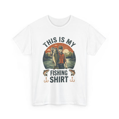 This Is My Lucky Fishing Shirt Tee | Vintage Fisherman Lake Design