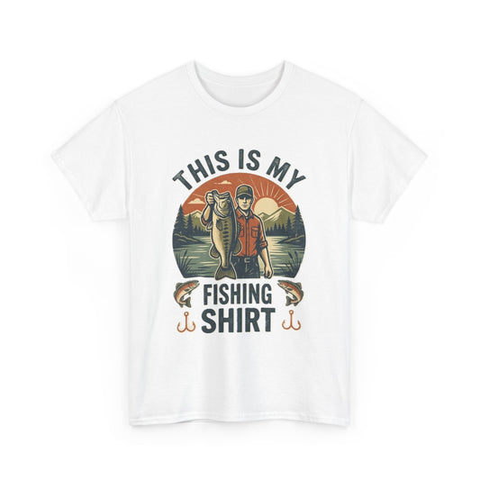 This Is My Lucky Fishing Shirt Tee | Vintage Fisherman Lake Design
