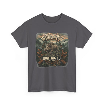 T-shirt Wild Boar Hunting Co. | Tee-shirt vintage à motif chasse en plein air