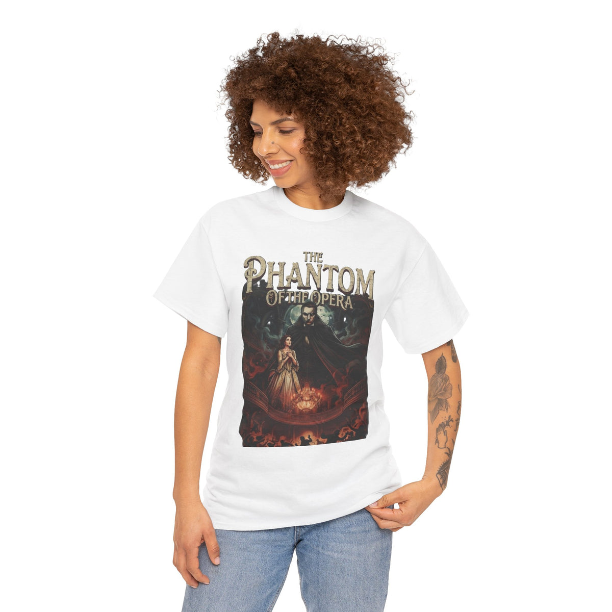 T-shirt Le Fantôme de l'Opéra | Tee-shirt d'Halloween avec affiche de comédie musicale