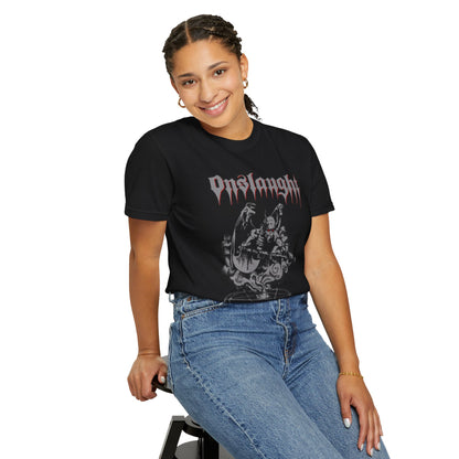 Onslaught Power From Hell Album Artwork T-shirt | Thrash metal band logo tee