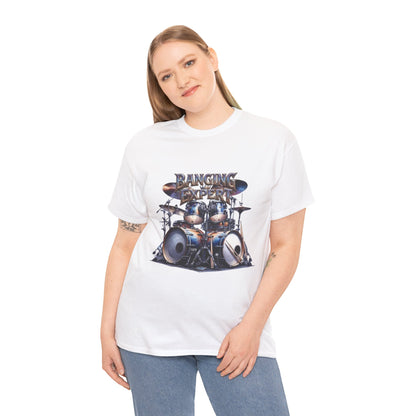 Drum Kit Illustration Tee | Banging The Drums Drummer Humor Graphic Tee