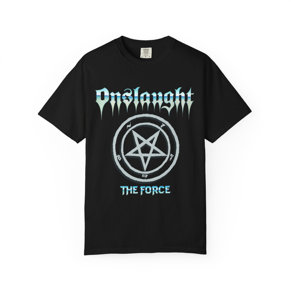 Onslaught The Force Artwork T-shirt | Pentagram Graphic logo band tee