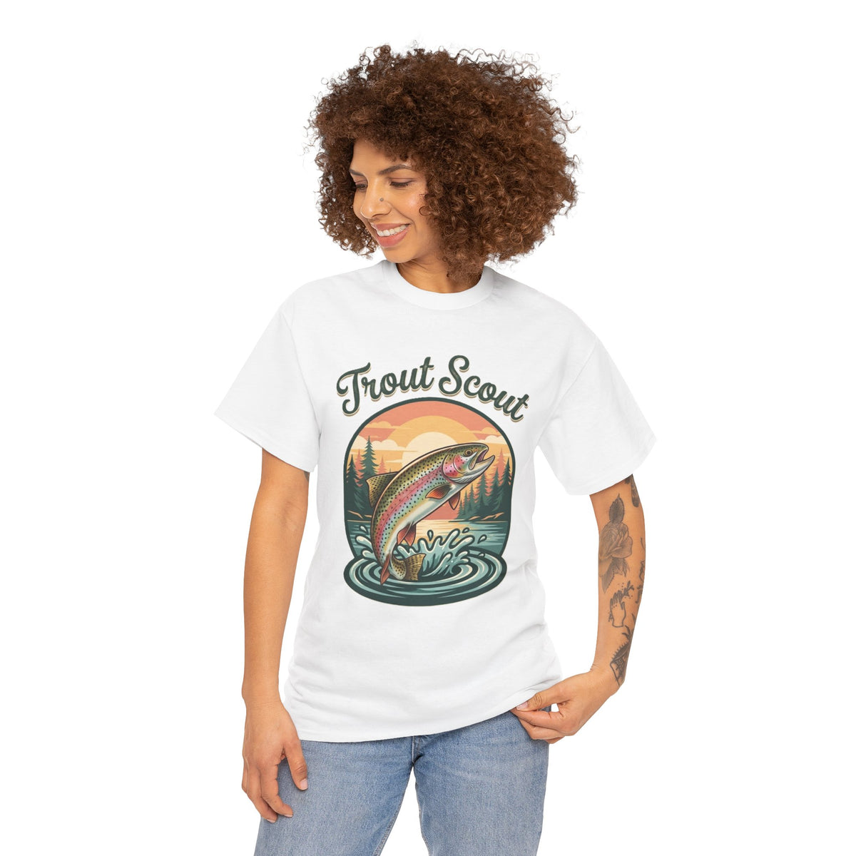 Trout Scout Fishing Graphic T-Shirt