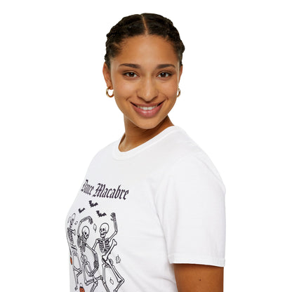 Dance Macabre skeletons T-Shirt | Halloween death dance skulls tee