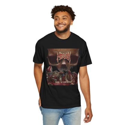Camiseta gráfica del álbum "Master Among The Seeds of Death" | Camiseta de banda de death metal estadounidense