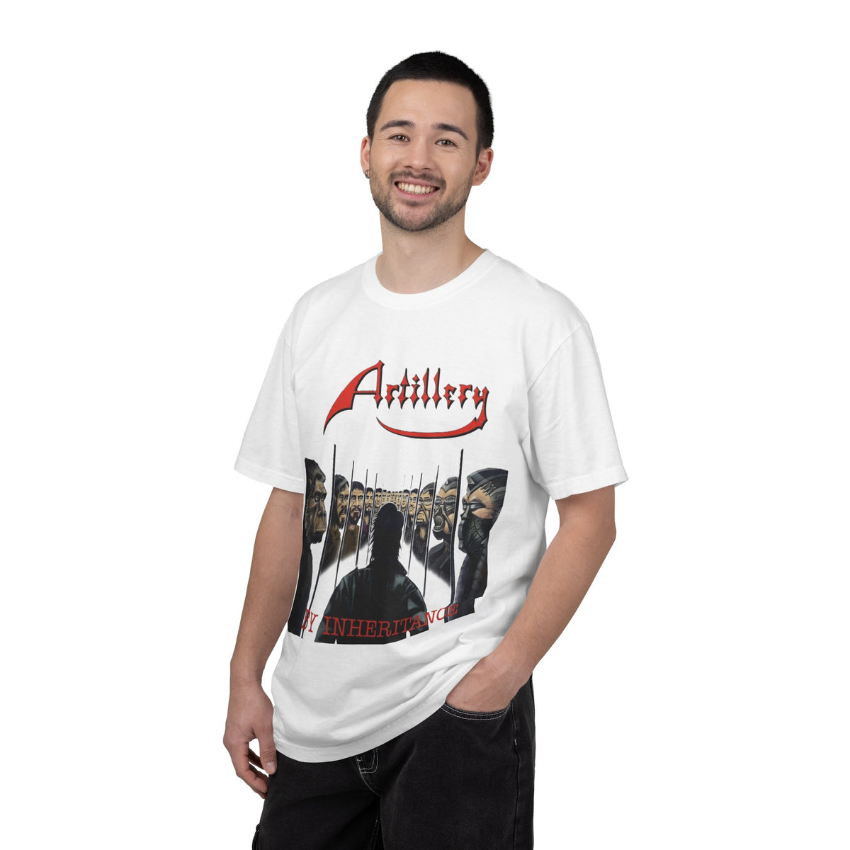 T-shirt avec la pochette de l'album By Inheritance d'Artillery | t-shirt vintage de groupe de thrash metal old school