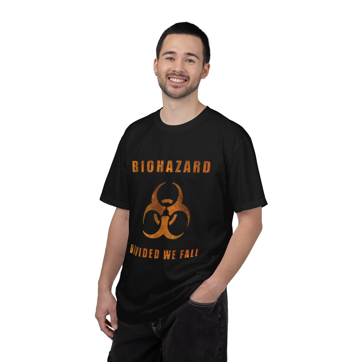 Camiseta con arte de Biohazard Divided We Fall | Camiseta de metal con logo de Biohazard