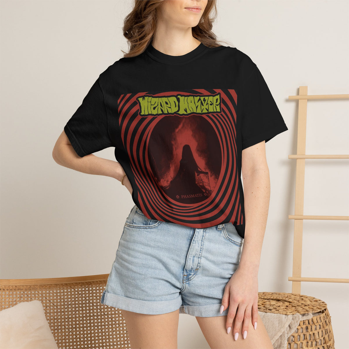 Wizard Master Phasmatis Artwork TShirt / Doom Metal Stoner Band Tee