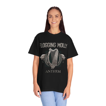Flogging Molly Anthem T-shirt | Irish Celtic Harp Punk Rock Tee
