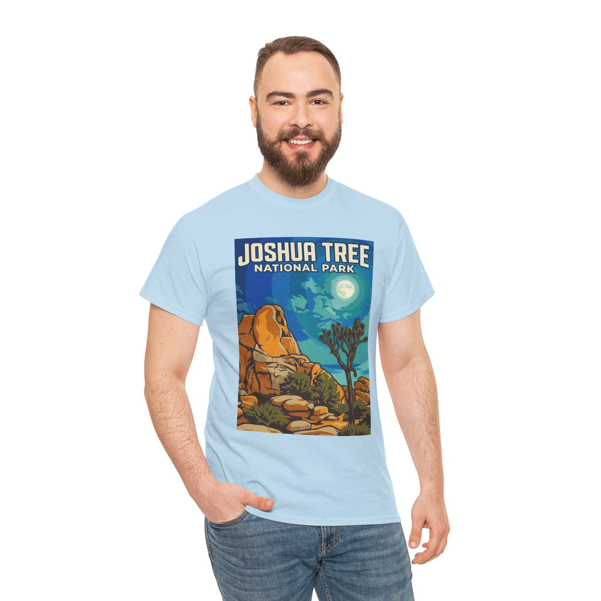 Camiseta de póster del Parque Nacional Joshua Tree, California | Camiseta de naturaleza del Parque Nacional de California