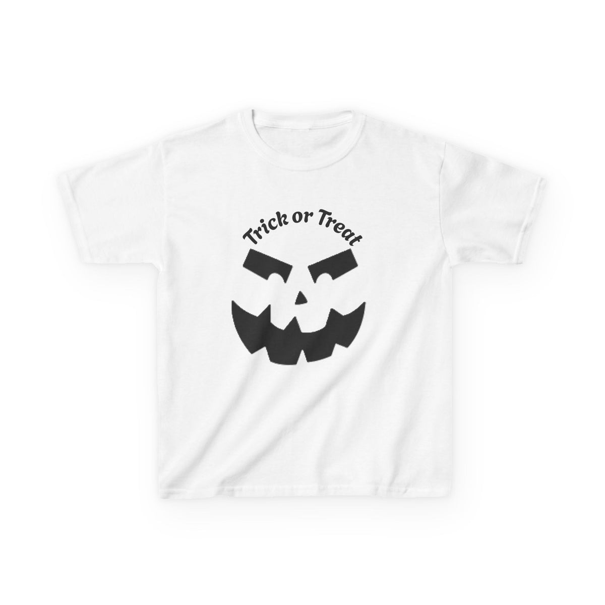 Jack-O'-Lantern Face Trick or Treat Kids Tee | Halloween Pumpkin Shirt