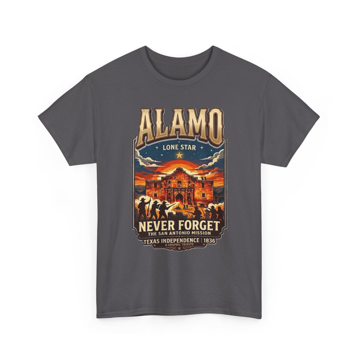 T-shirt Alamo Never Forget Texas Independence 1836