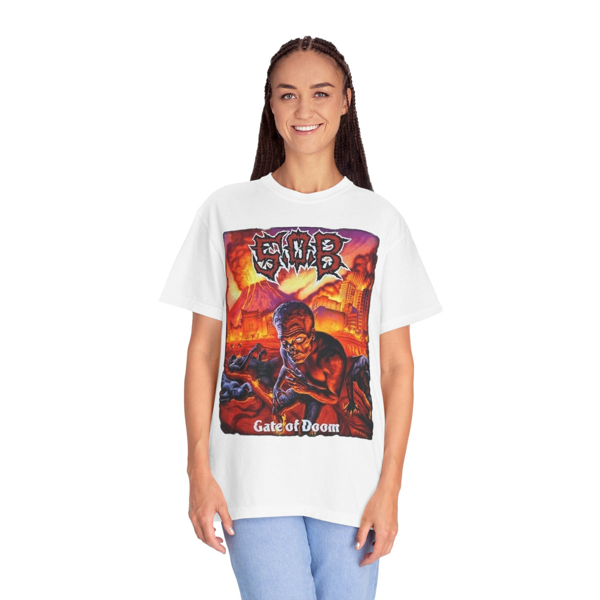 S.O.B Gate of Doom Album Artwork T-Shirt / Thrashcore Punk Band Tee