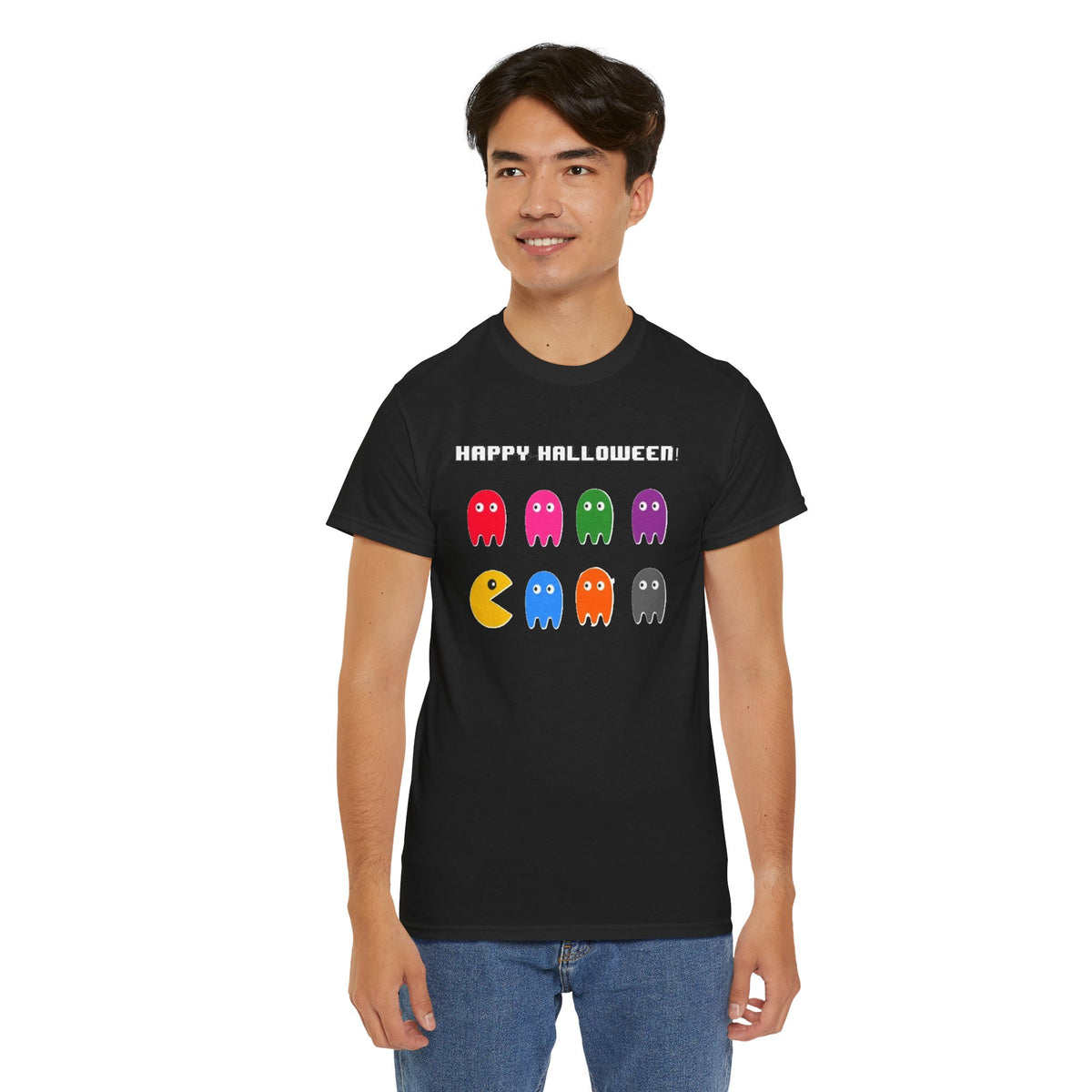 Pac-Man Ghosts Halloween Tee | Retro Arcade Halloween Shirt