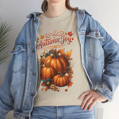 Autumn Joy Pumpkins T-Shirt | Fall Pumpkin Illustration