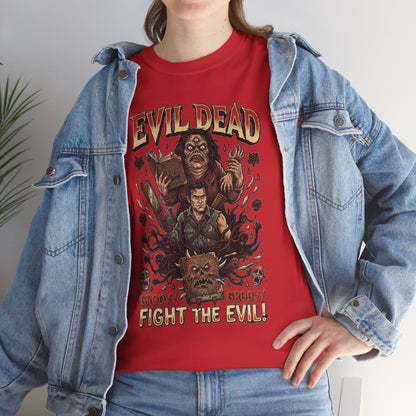 Evil Dead horror poster Tee | Ash vs Deadites cult classic movie shirt