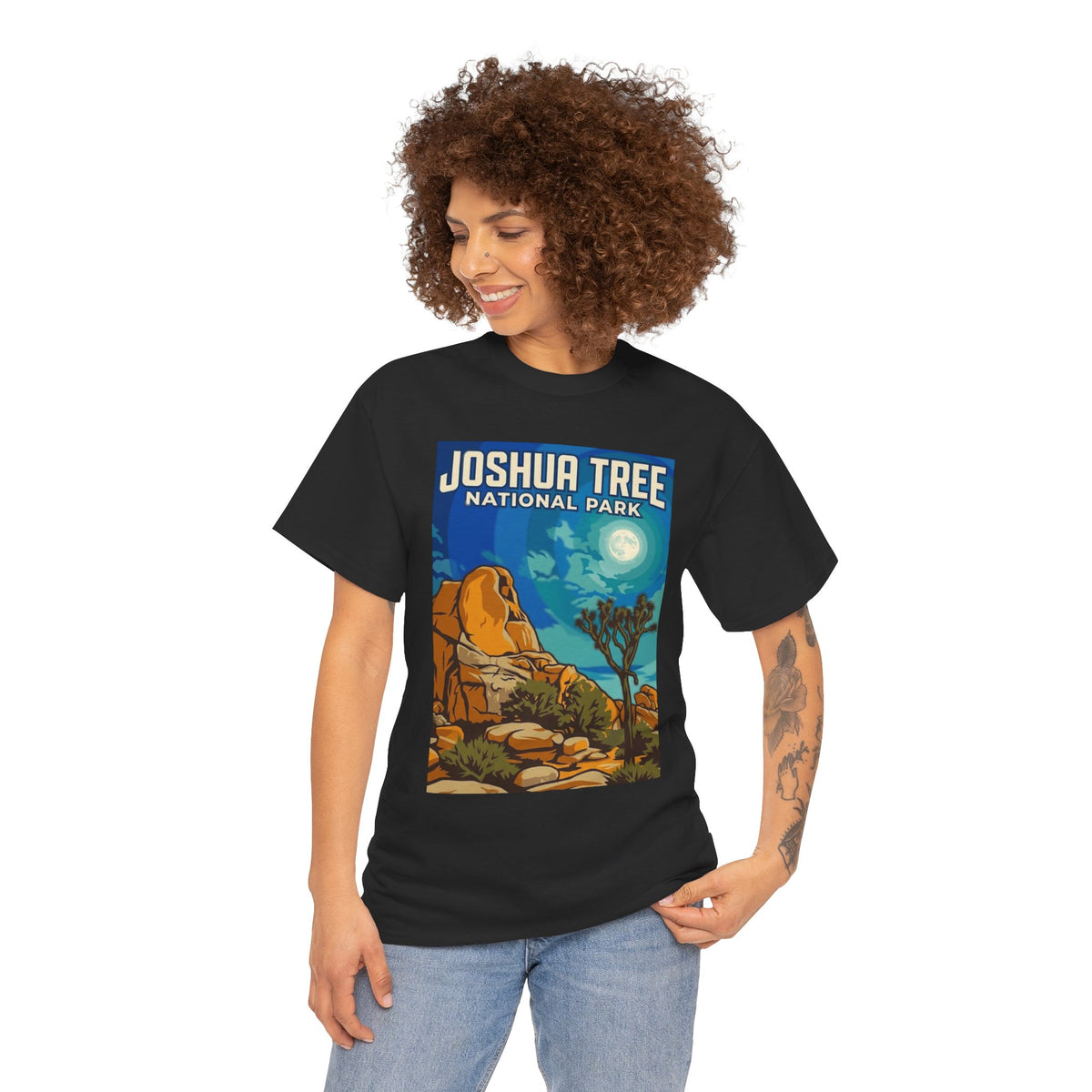 Camiseta de póster del Parque Nacional Joshua Tree, California | Camiseta de naturaleza del Parque Nacional de California