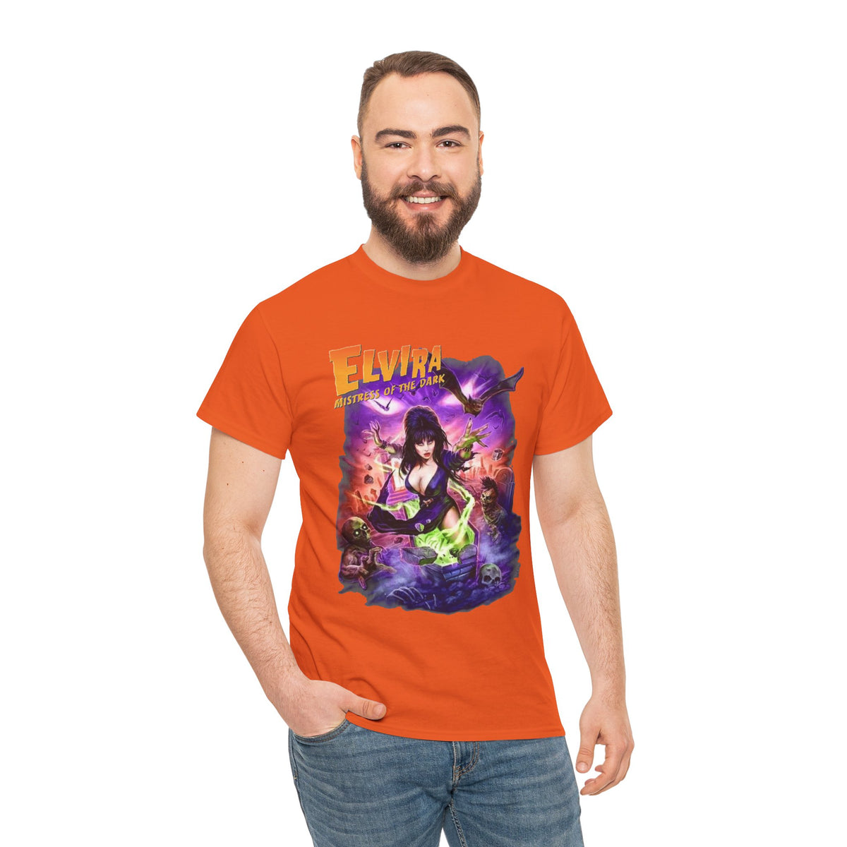 T-shirt Elvira, maîtresse des ténèbres | Tee-shirt pin-up d'horreur rétro
