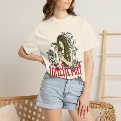 Witchcraft Alchemist Illustration T-shirt | Gothic Woman Graphic Tee