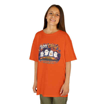 Boo Crew Ghosts Kids Tee | Halloween Pumpkin Patch Illustration