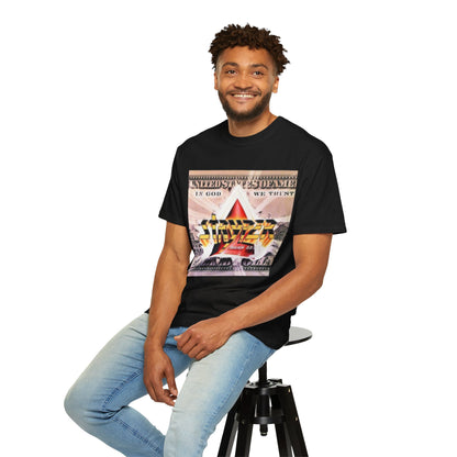 Stryper In God We Trust Album Artwork Graphic T-shirt | Retro Hard Rock Band Collage Tee
