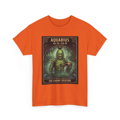 Aquarius The Swamp Creature T-Shirt | Halloween Zodiac Monster Poster