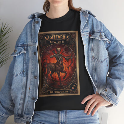 T-shirt illustration Archer du Sagittaire | Chemise horoscope centaure signe du zodiaque Halloween