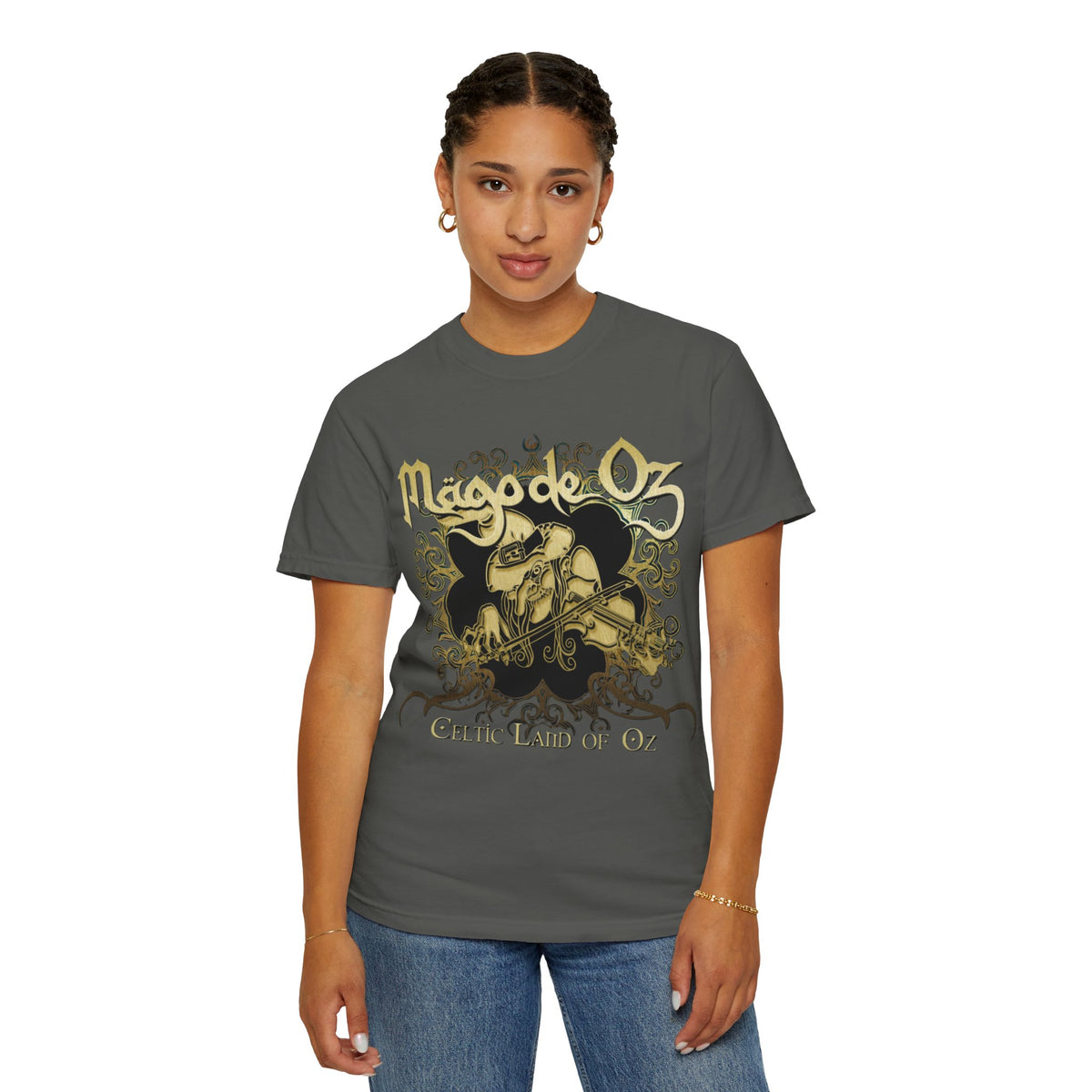 Mago de Oz Skull Violin Artwork T-shirt | Celtic Land of Oz Band Tee