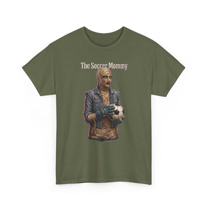 T-shirt Soccer Mommy | Illustration de joueur vintage, t-shirt pour fan de football
