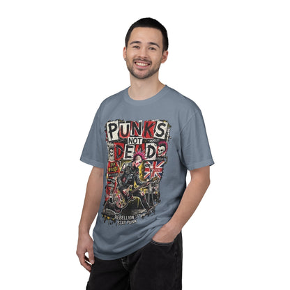 Camiseta gráfica Punks Not Dead | Camiseta de rebelión punk rock