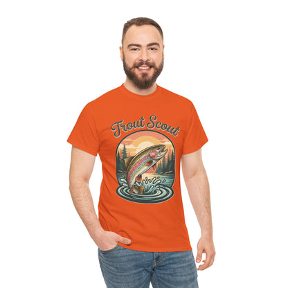 Trout Scout Fishing Graphic T-Shirt