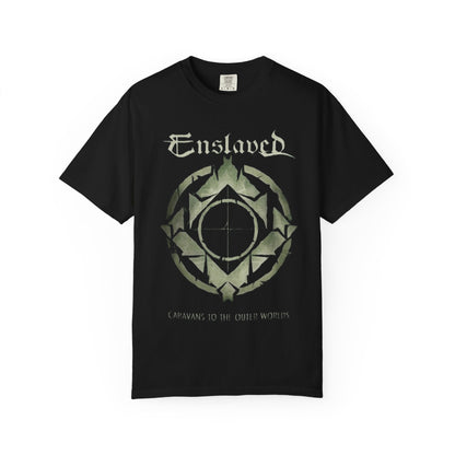 T-shirt avec la pochette de l'album « Enslaved Caravans To The Outer Worlds » / T-shirt de groupe de metal norvégien