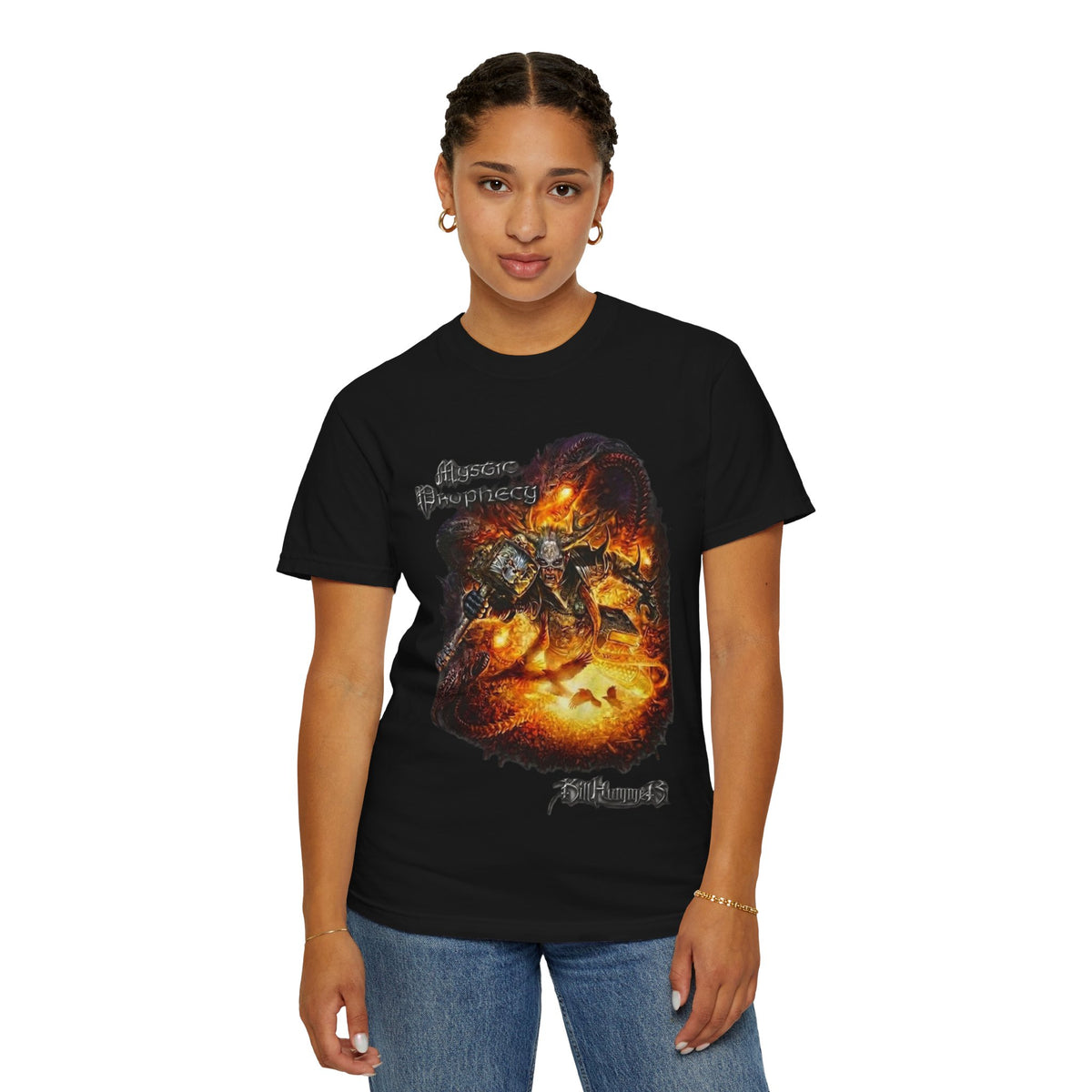 Mystic Prophecy Killhammer Album Artwork | Heavy Metal Gothic Graphic Tee