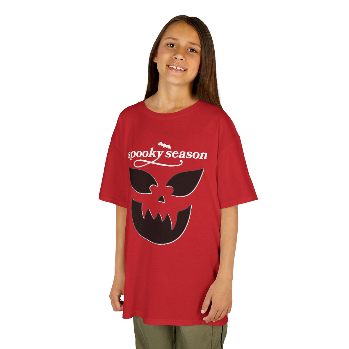 Spooky Season Jack-O'-Lantern Kids Tee | Halloween Pumpkin Shirt