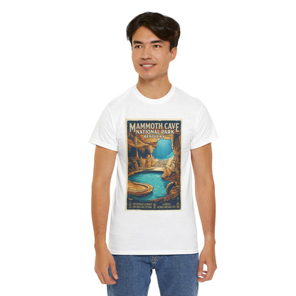Mammoth Cave National Park Vintage Poster T-Shirt | Kentucky Cave Artwork