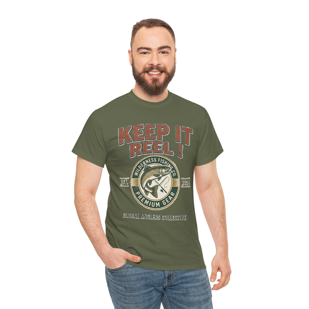 Keep It Reel Fishing Bass Graphic T-Shirt