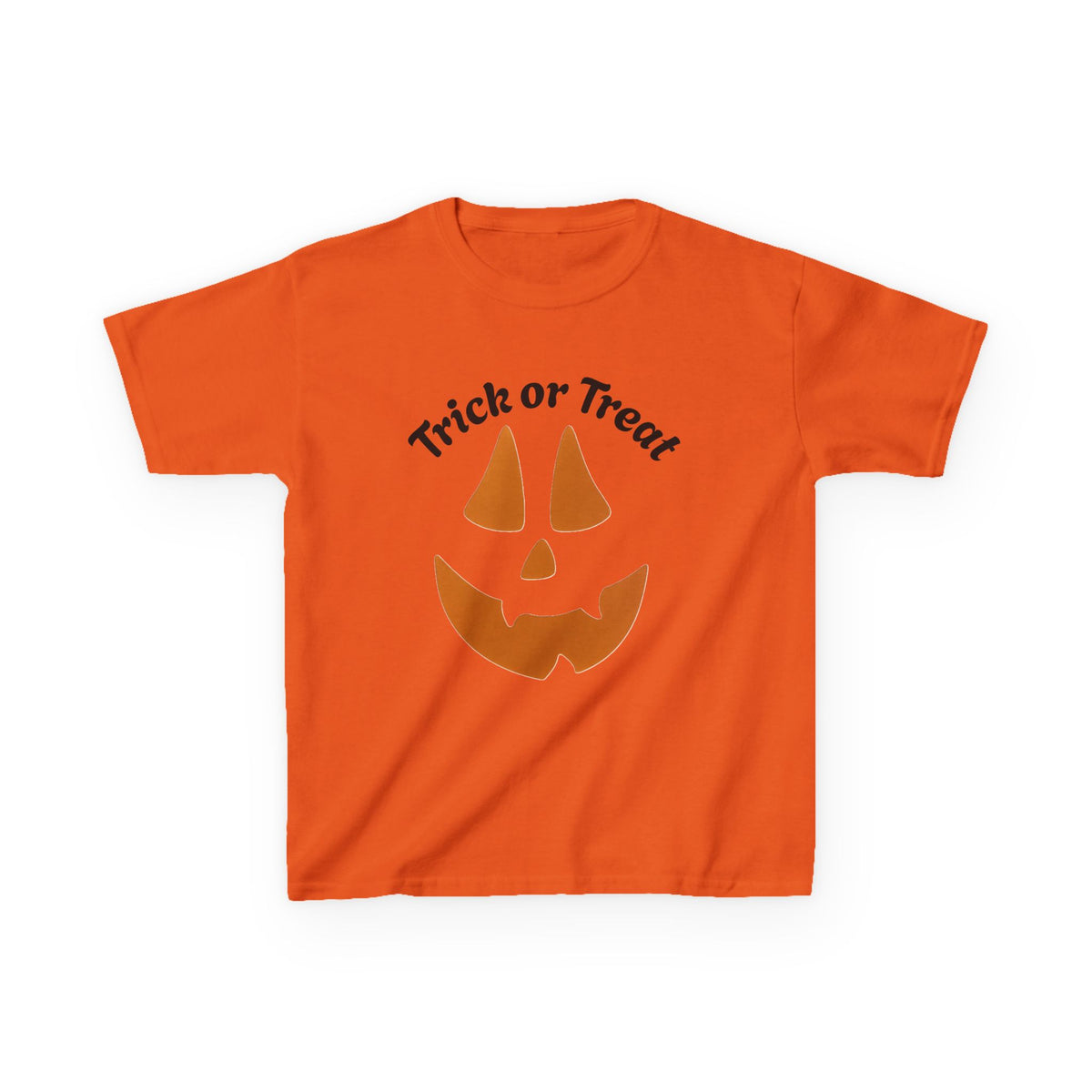 Trick or Treat Jack-o'-Lantern Kids Tee | Halloween Pumpkin Face