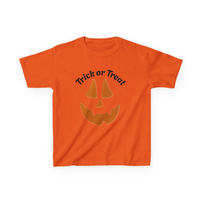 Trick or Treat Jack-o'-Lantern Kids Tee | Halloween Pumpkin Face