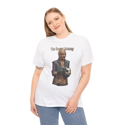 T-shirt Soccer Mommy | Illustration de joueur vintage, t-shirt pour fan de football