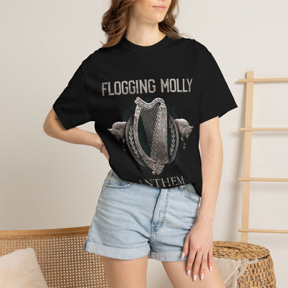 Flogging Molly Anthem T-shirt | Irish Celtic Harp Punk Rock Tee