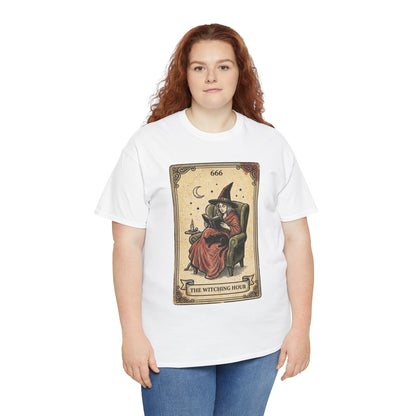 The Witching Hour Witch Tarot Illustration T-Shirt | Occult Vintage 666
