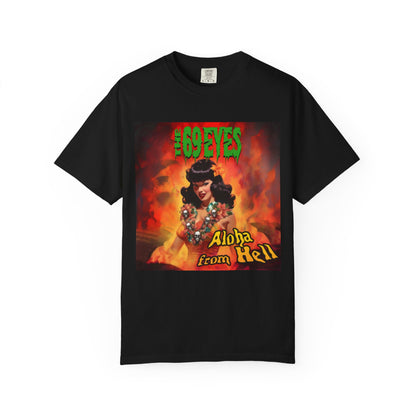 The 69 Eyes Aloha From Hell Album Artwork pinup graphic T-shirt | Finnish Gothic Rock Metal band artwork
