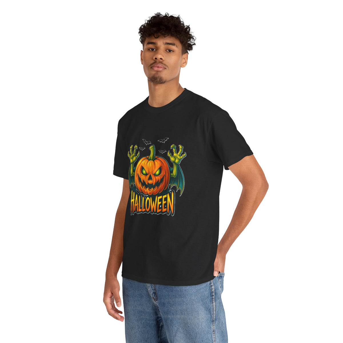 Jack-o'-Lantern Monster Pumpkin T-Shirt | Halloween Pumpkin Graphic Tee