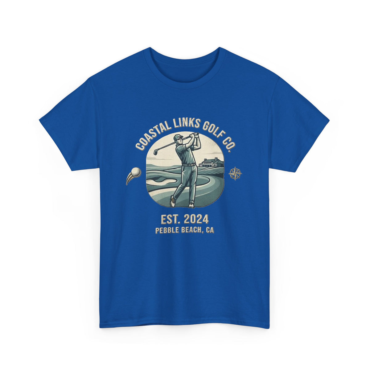 Coastal Links Golf Co logo T-Shirt | Pebble Beach est. 2024