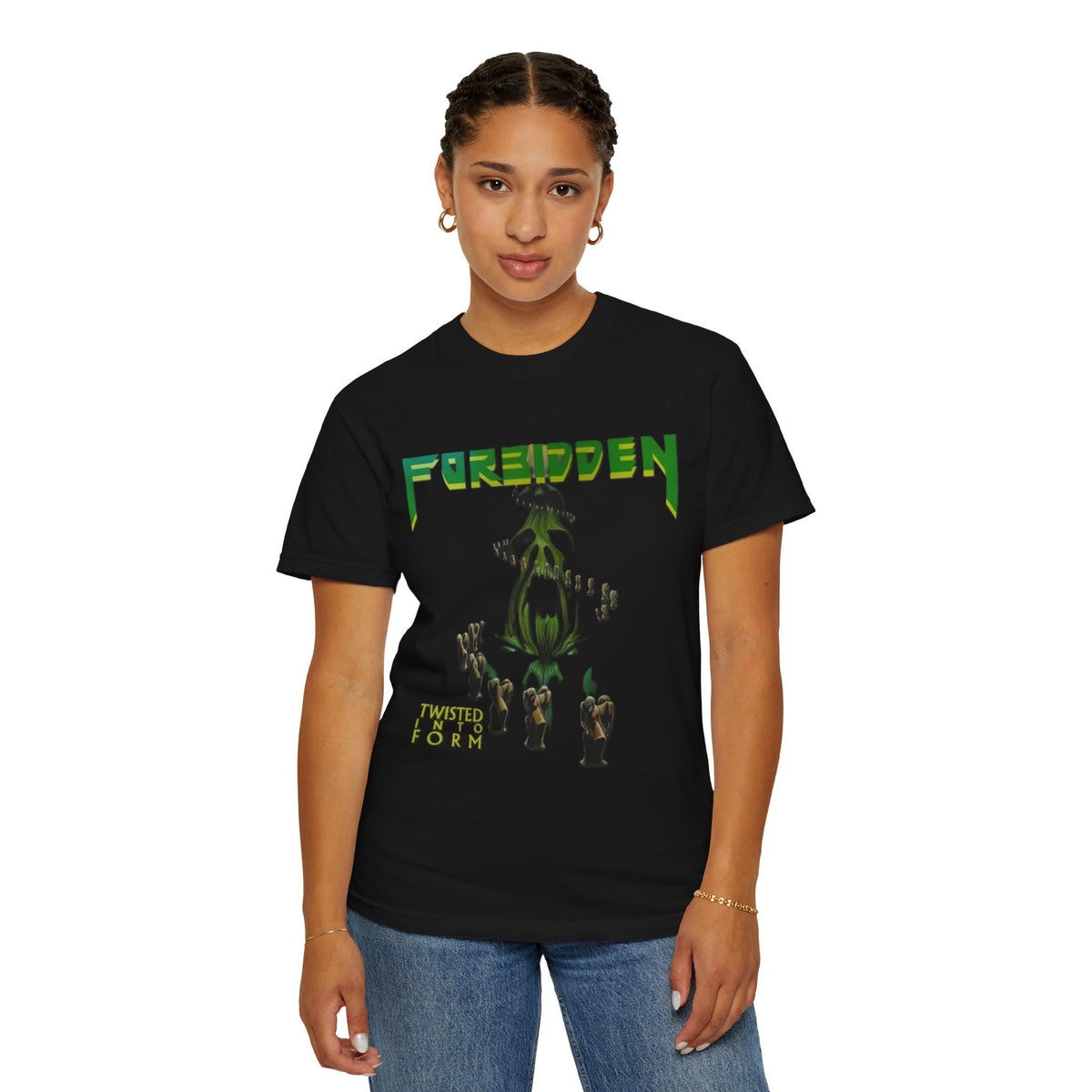 Forbidden Twisted Into Form Album Cover T-shirt | Heavy Metal Graphic Tee