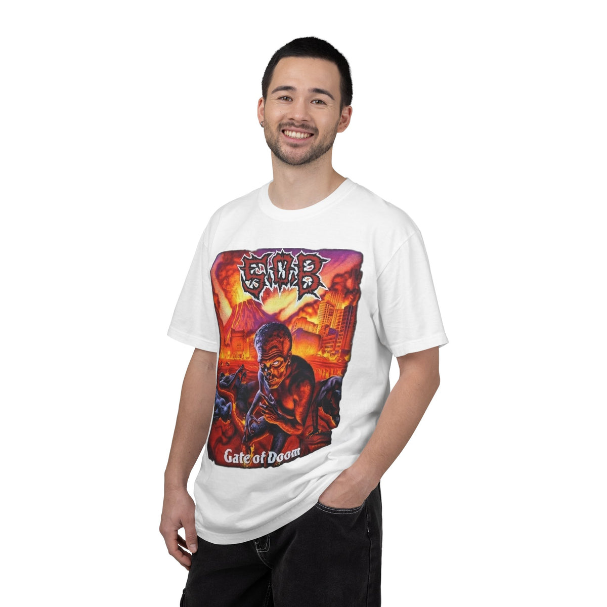 S.O.B Gate of Doom Album Artwork T-Shirt / Thrashcore Punk Band Tee
