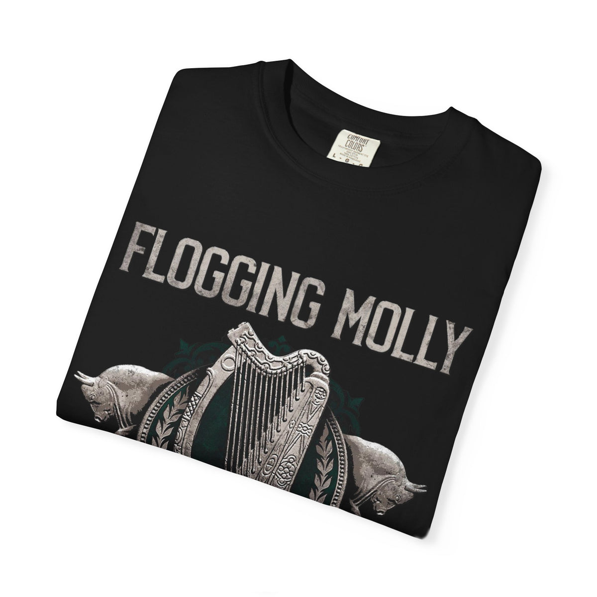 Flogging Molly Anthem T-shirt | Irish Celtic Harp Punk Rock Tee